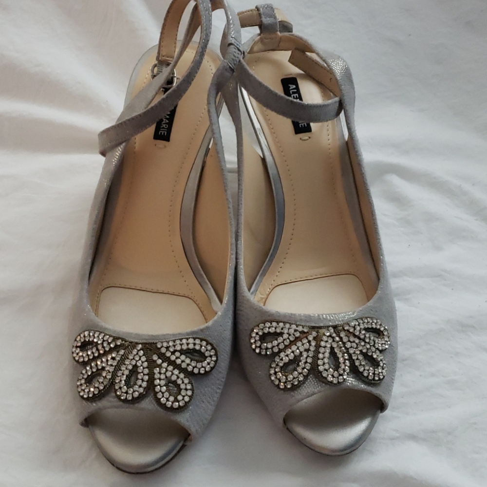 Silver sparkly shoes